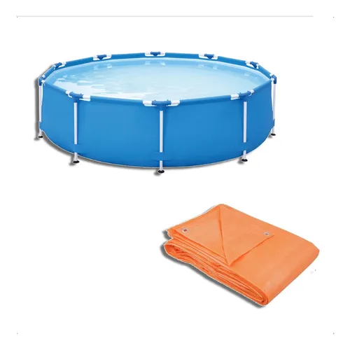 Kit Piscina Estruturada 5000 Litros + Lona 3x3 Menor preço em Kit Piscina Estruturada 5000 Litros + Lona 3x3
