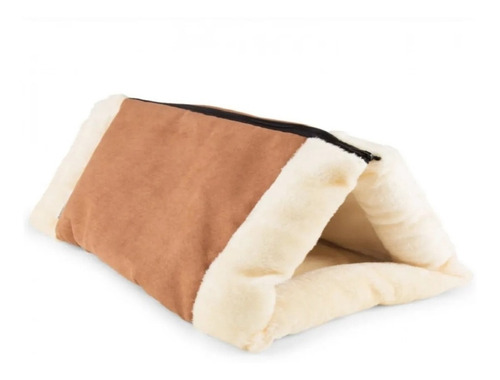 Cama Túnel Polar Para Gatos Mascotas Lavable Térmica 2 En 1