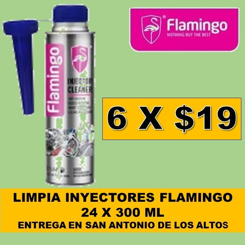 F144 Limpia Inyectores Flamingo 300 Ml - 6 X $19