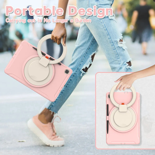 Funda Resistente Para Tab S6 Lite Protector 3 En 1