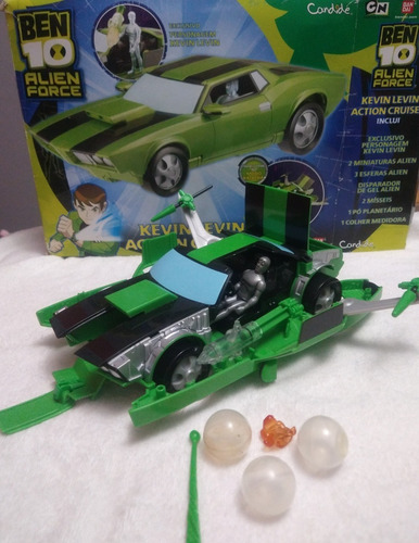 Ben 10 Alien Force Carro Do Kevin Bandai Com Caixa Original