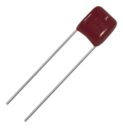 474j-100v Capacitor Poliester Rojo Sge16856