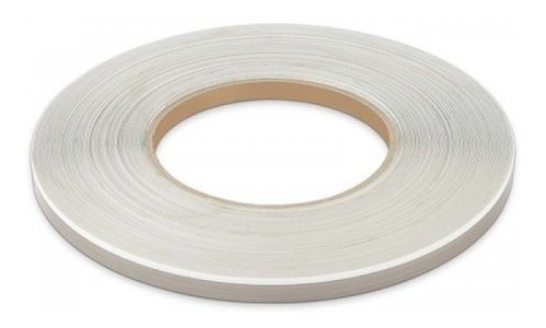 Tapa Canto Blanco Alto Brillo Bicolor Pvc De 23mm X 1mm