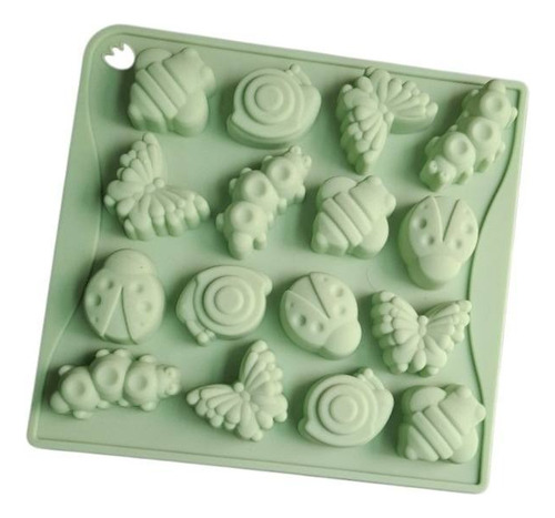 * Molde De Silicon 16 Bichos Insectos Choco Fondant Jabon