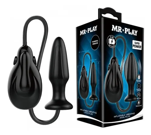 Tapón anal inflable, vibrador de pene, polla eléctrica, consolación