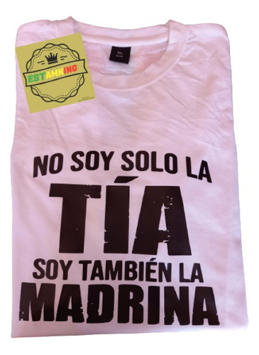 Polera Baby Shower Especial Tia Y Madrina