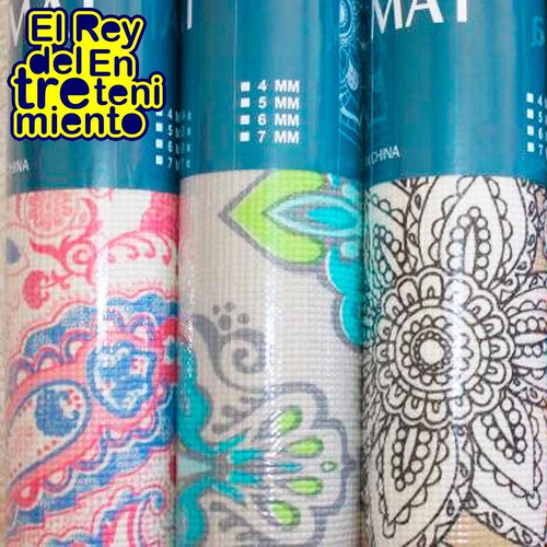 Colchoneta Yogamat Estampada Pilates, Yoga, Fitness - El Rey