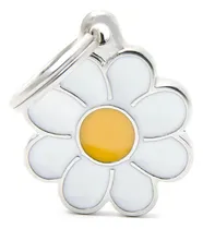Comprar Chapa Identificatoria Para Mascotas My Family Charms Daisy Color Blanco