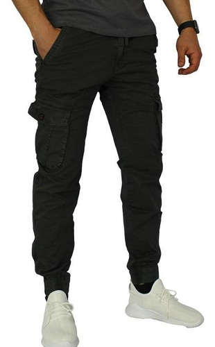 Imagen 2 de 3 de Jogger Pantalón Cargo Hombre Gris