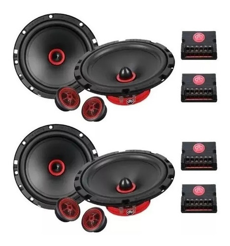 Pack 2 Sets Medios Rangos Db Drive S165cv2 6.5 PuLG 250w Máx