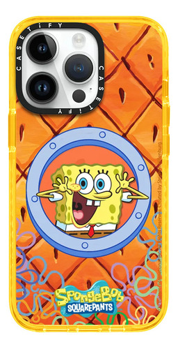 Case iPhone 12 Pro Max Bob Esponja Naranja