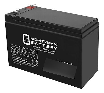 Mighty Max 12v 8ah Fire Alarm Control Panel Battery For Eed