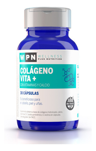 Wpn Vita + | Colágeno + Vitaminas + Calcio | Cápsulas X30 Sabor Sin Sabor