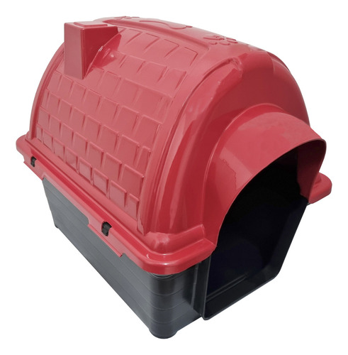 Casinha Cachorro Iglu N4 Furacão Pet Cor Vermelho