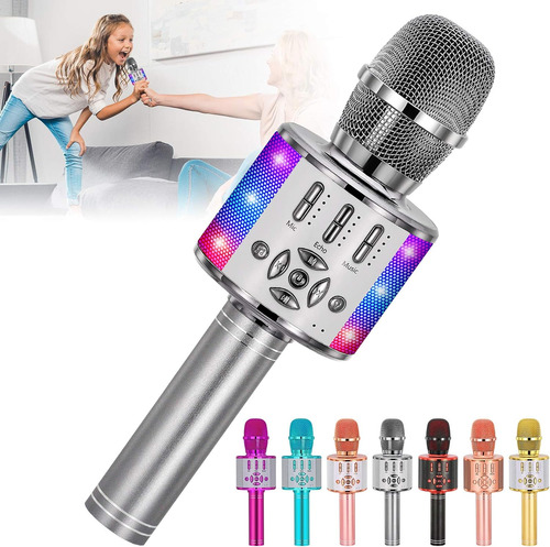 Amazmic Kids Karaoke Microphone Machine Toy Bluetooth Mic Af