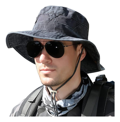 Koreshion Hombres Sombrero Para El Sol Protección Solar Somb