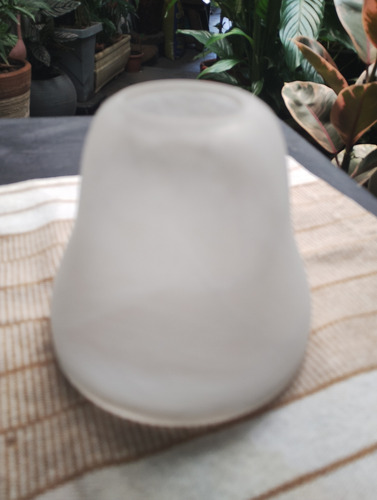 Tulipa/cúpula Para Abajur/luminária Antiga Vidro Fosco Lisa (Usado)