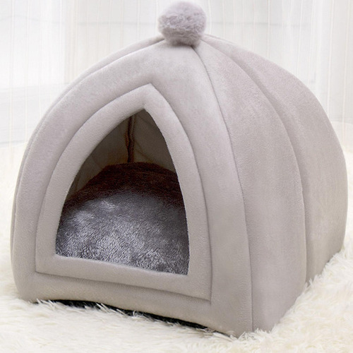 Casa De Gato Portátil Cama Lavable Cachorro Perro Felpa S