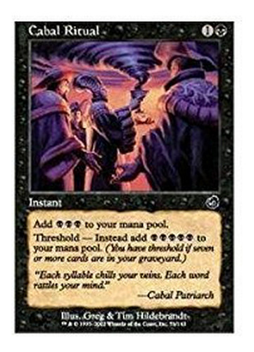 Magic: The Gathering - Cabal Ritual - Tormento.