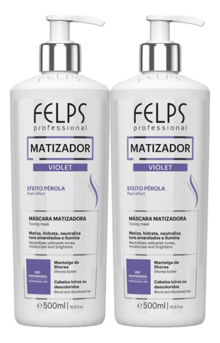 Felps Color 2 Matizadores Violet Efeito Pérola + Brinde