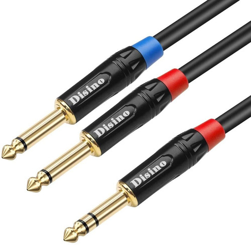 Cable De Audio Estereo Trs De 1/4  A Doble Ts De 1/4  | 2 M