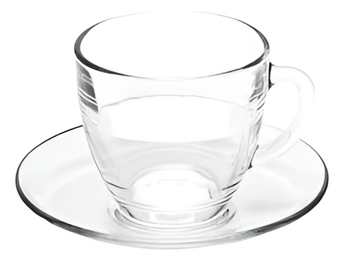 Taza Con Plato Nadir Duralex Set 12pzs Vidrio 236ml 8oz