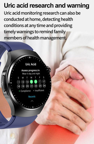 Reloj Inteligente Para Hombre Para Huawei Ios / Ecg /bg/bt