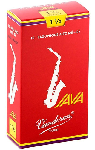 Cañas Para Saxofón Alto Rojo (1.5) Vandoren Java