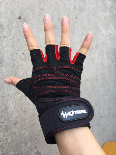 Imagen 9 de 10 de Guantes De Gimnasio Ejercicio Pesas Entrenamiento Y Trekking