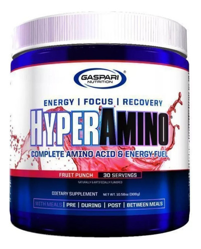 Hyper Amino Gaspari 30serv Eaas - Unidad a $3500