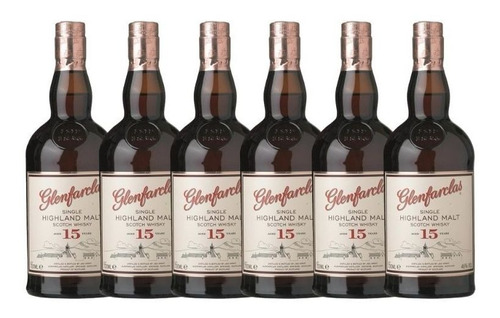 6x Whisky Glenfarclas 15 Años Single Malt Escoces