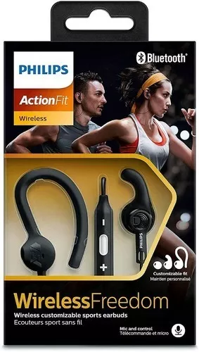 Philips 7600 Auriculares Deportivos Inalámbricos Bluetooth Negro