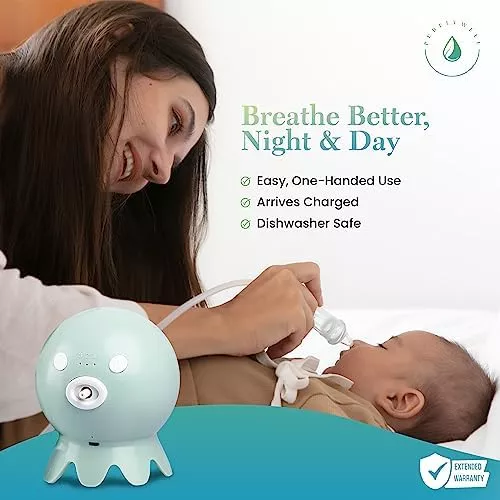  Aspirador nasal para bebé, aspirador nasal ajustable
