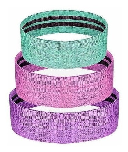 Bandas Elasticas Ejercicio Pro 3 Pcs De Tela Con Bolso Yoga 