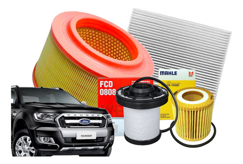 Kit De Filtros Ranger 2.2 3.2 Diesel 2019 2020 2021 2022