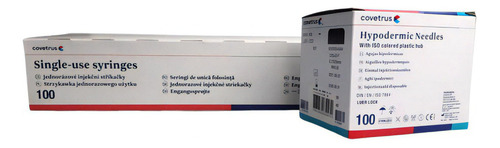 Seringa 3ml Luer Slip + Agulha 20x7 - Caixa C/ 100 Unidades Capacidade Em Volume 3 Ml