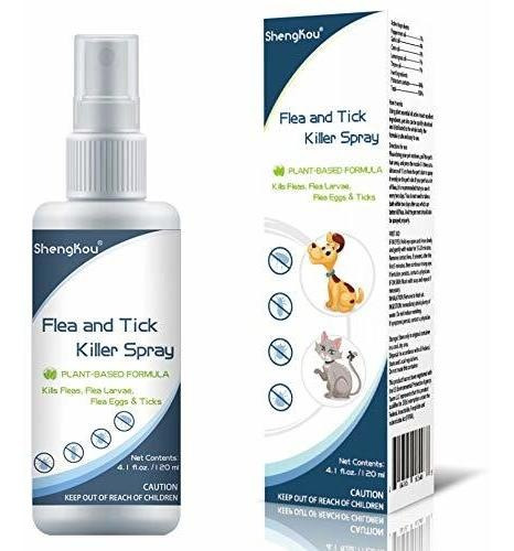 Flea And Tick Spray For Dogs & Cats Safe Humans Kids & Pet V