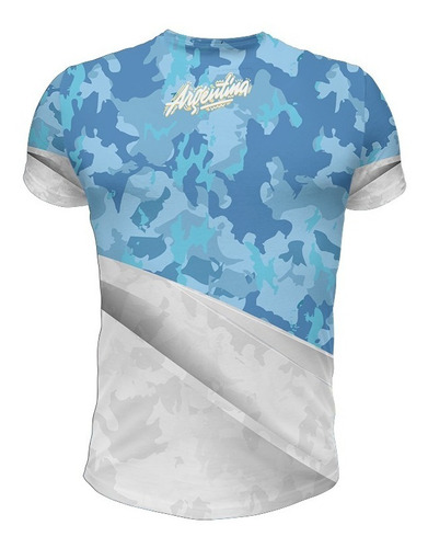 Imagen 2 de 2 de Remera Argentina Camuflada Irarte