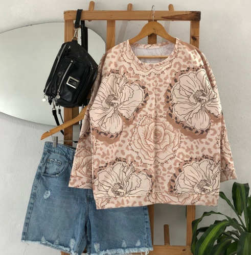 Buzo Rustico Mujer Amplio Moda Calidad Print Hermosos