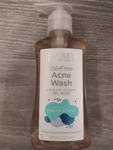 Gel Anti Acne Limpiador Secret Botanique Piel Normal 221ml