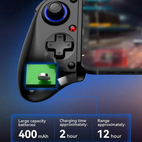 Controlador De Juego Telescópico D11 Rgb Phone Gamepad Con T