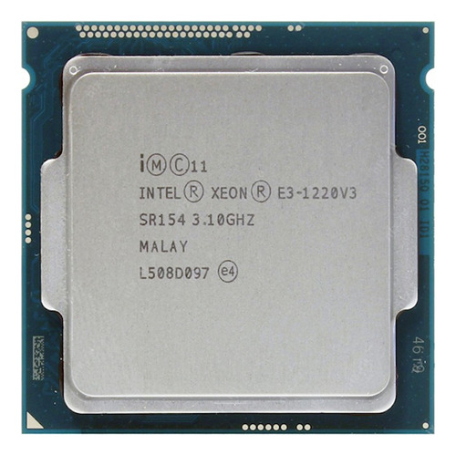 Processador Intel Xeon E3-1220 V3 CM8064601467204  de 4 núcleos e  3.5GHz de frequência