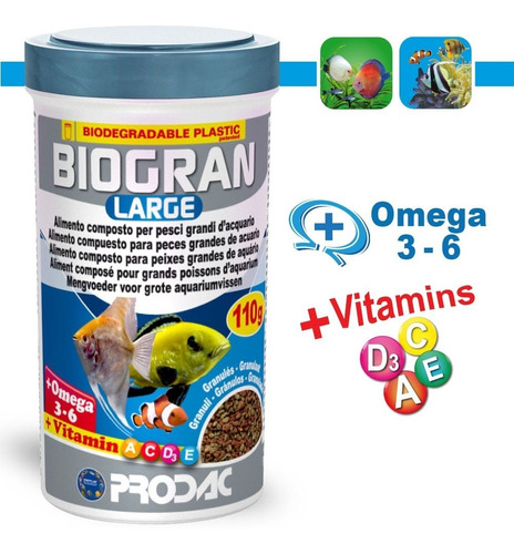 Ração Prodac Biogran Large 110g