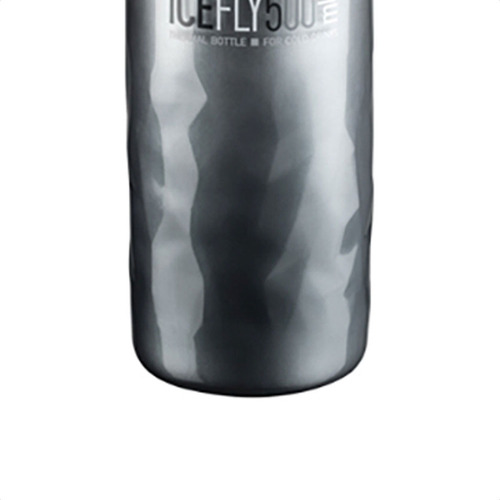 Caramañola Térmica Elite Ice Fly 500ml ciclismo en Ruta Mtb Color Smoke hidratacion deportiva resistente y duradera libre de BPA