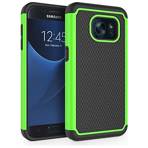 Funda Para Samsung Galaxy S7 Verde 5.1 Pulgada Defender