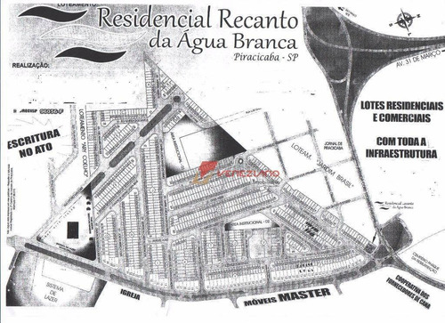 Terreno À Venda, 429 M² Por R$ 258.000,00 - Água Branca - Piracicaba/sp - Te0366