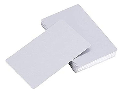 Pack 50 Tarjetas Metalicas Blancas Para Sublimacion