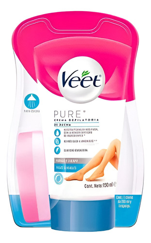 Crema Depilatoria Veet Silky Fresh Piel Sensible - 150 Ml Sensible