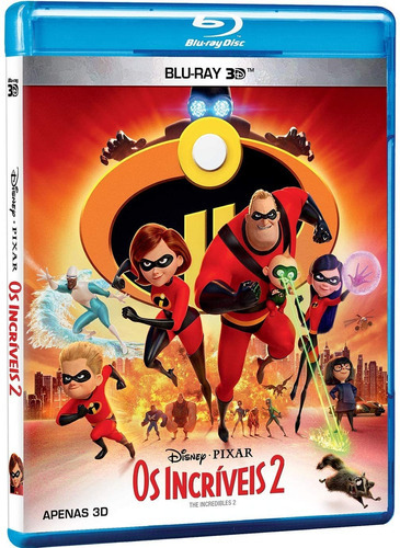 Blu-ray 3d - Os Incríveis 2 (novo