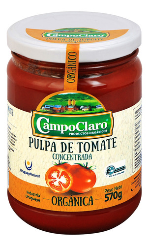 Pulpa De Tomate Conc. Organica Campo Claro 570 Grs